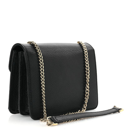 Gucci Dollar Calfskin Small Interlocking G Shoulder Bag Black 2 of 17