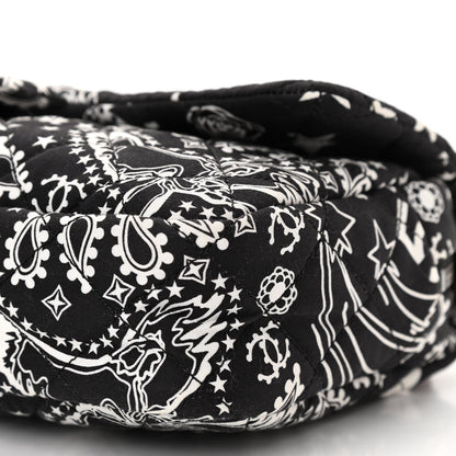 Chanel Cotton Quilted Paris Dallas Medium Bandana Flap Blue 10 of 10