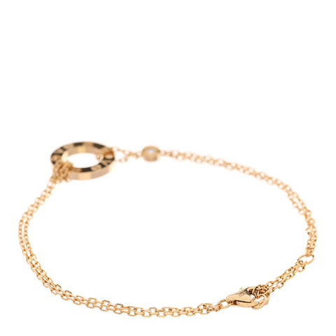 18K Yellow Gold Diamond Love Bracelet