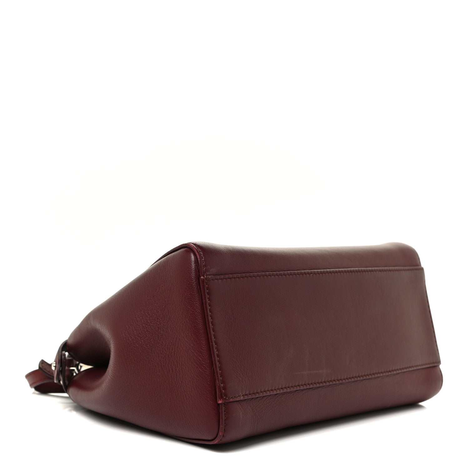 Fendi Nappa Mini Peekaboo Iconic Satchel Bordeaux 4 of 19
