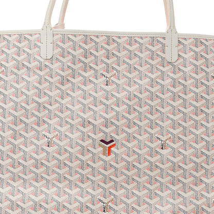 Goyard Goyardine Saint Louis Claire Voie GM White Pink 8 of 10