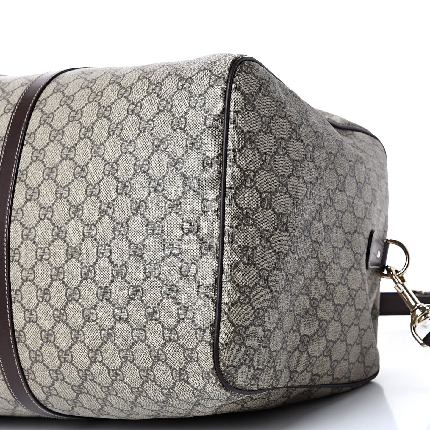 GG Plus Monogram Large Carry On Duffle Bag Brown