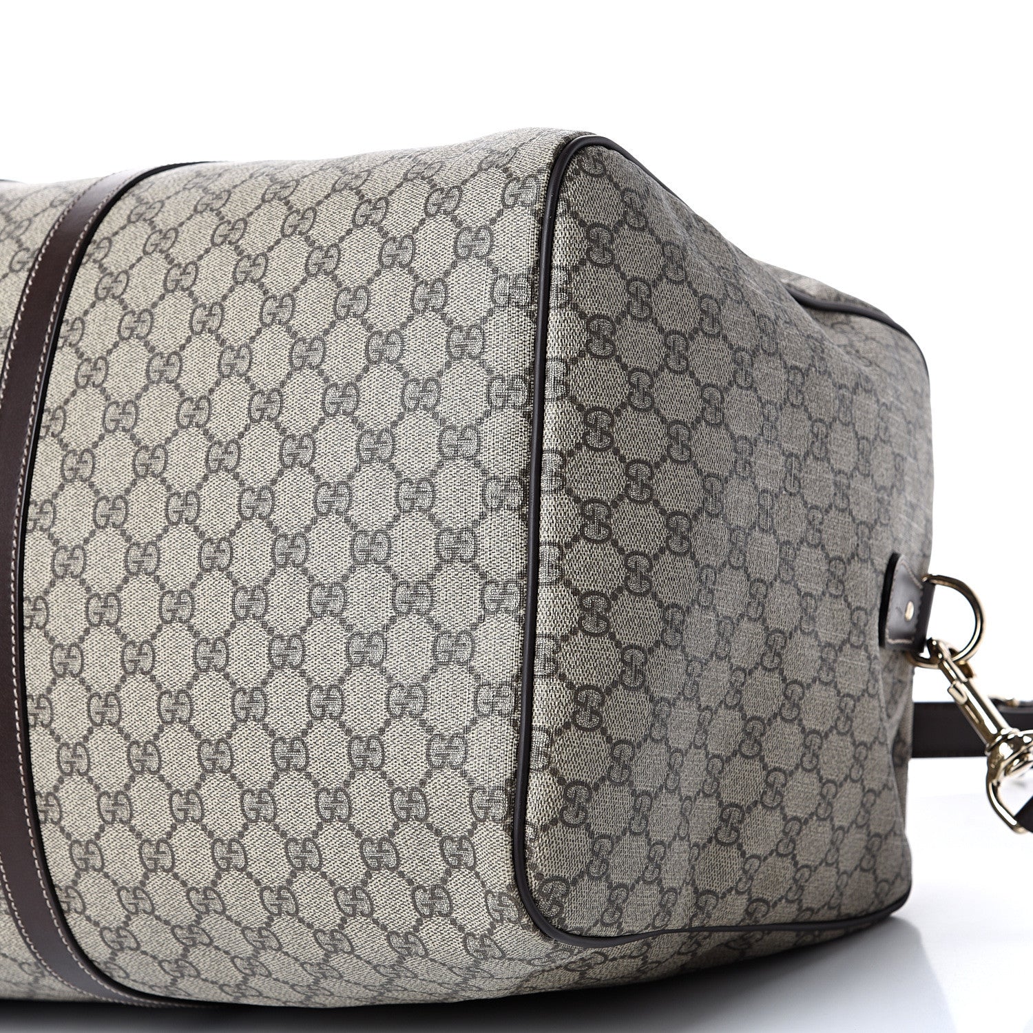 Gucci GG Plus Monogram Large Carry On Duffle Bag Brown 9 of 16
