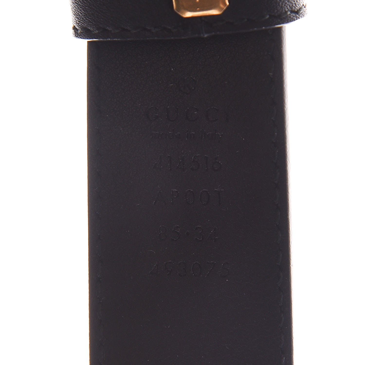 Gucci Calfskin Double G 30mm Belt 85 34 Black 4 of 6