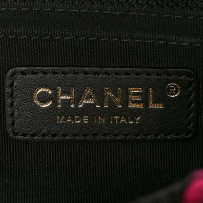 Chanel Tweed Diamond Threaded Mini Rectangular Pearl Crush Flap Black Multicolor 5 of 9