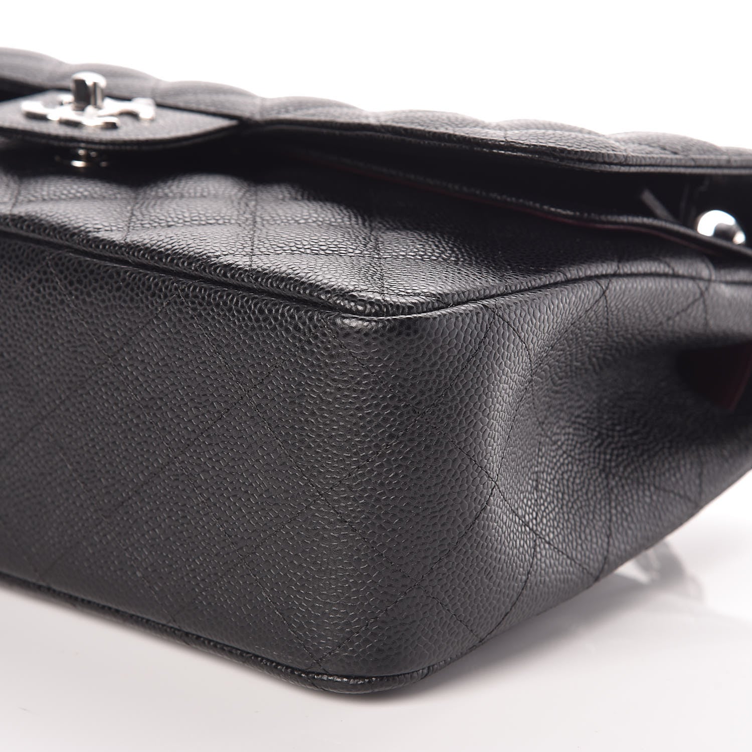 Chanel Caviar Quilted Jumbo Double Flap Black 7 of 10