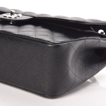 Chanel Caviar Quilted Jumbo Double Flap Black 7 of 10