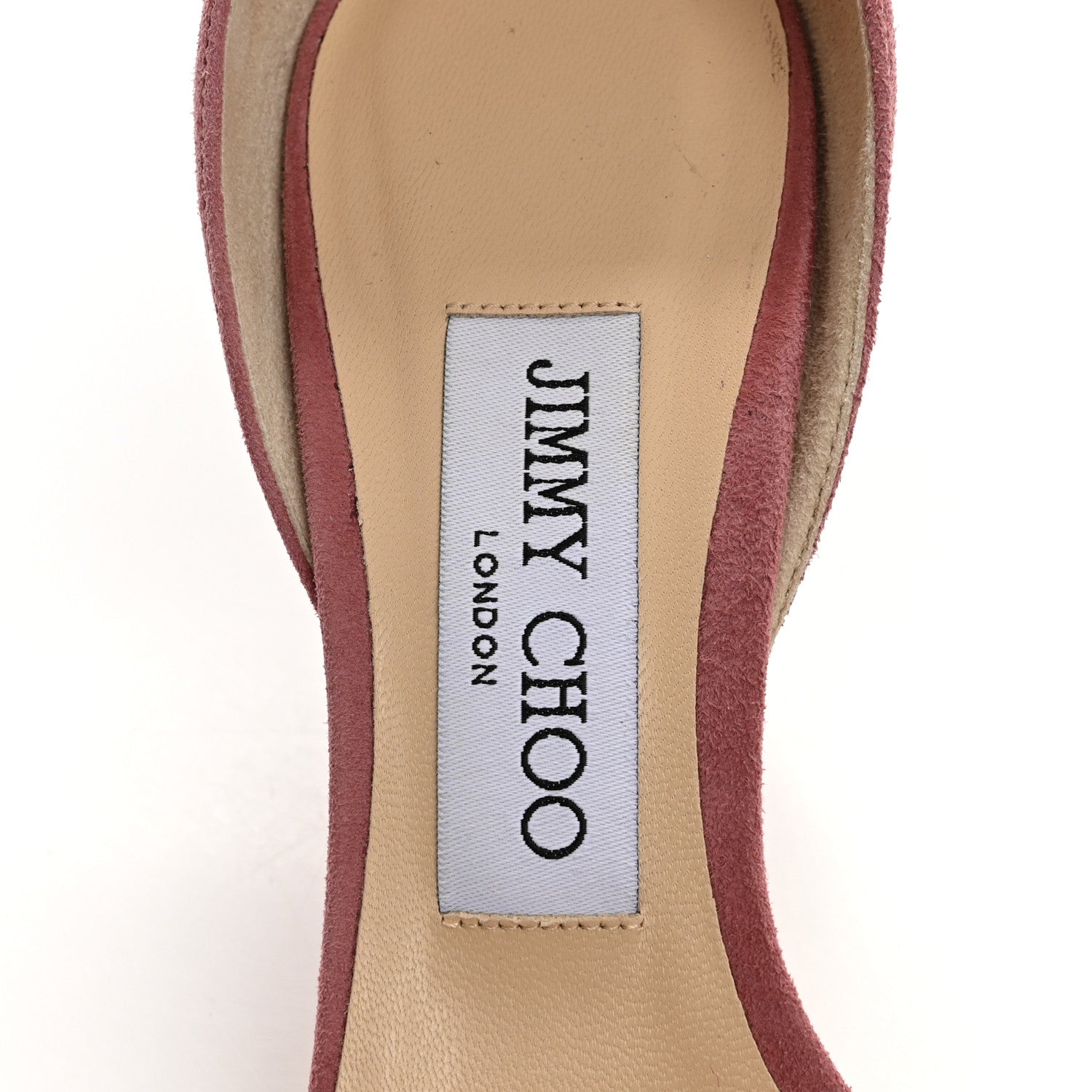Jimmy Choo Suede Edina 65 Sandals 36.5 Vintage Rose 8 of 10