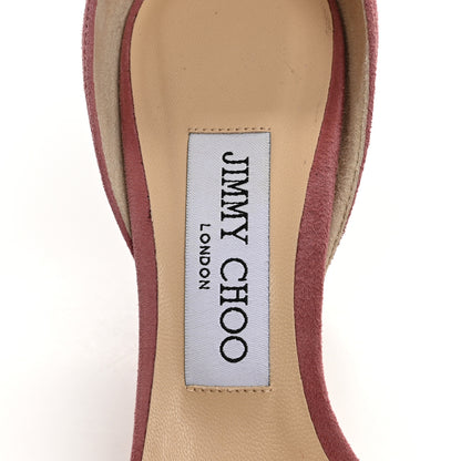 Jimmy Choo Suede Edina 65 Sandals 36.5 Vintage Rose 8 of 10