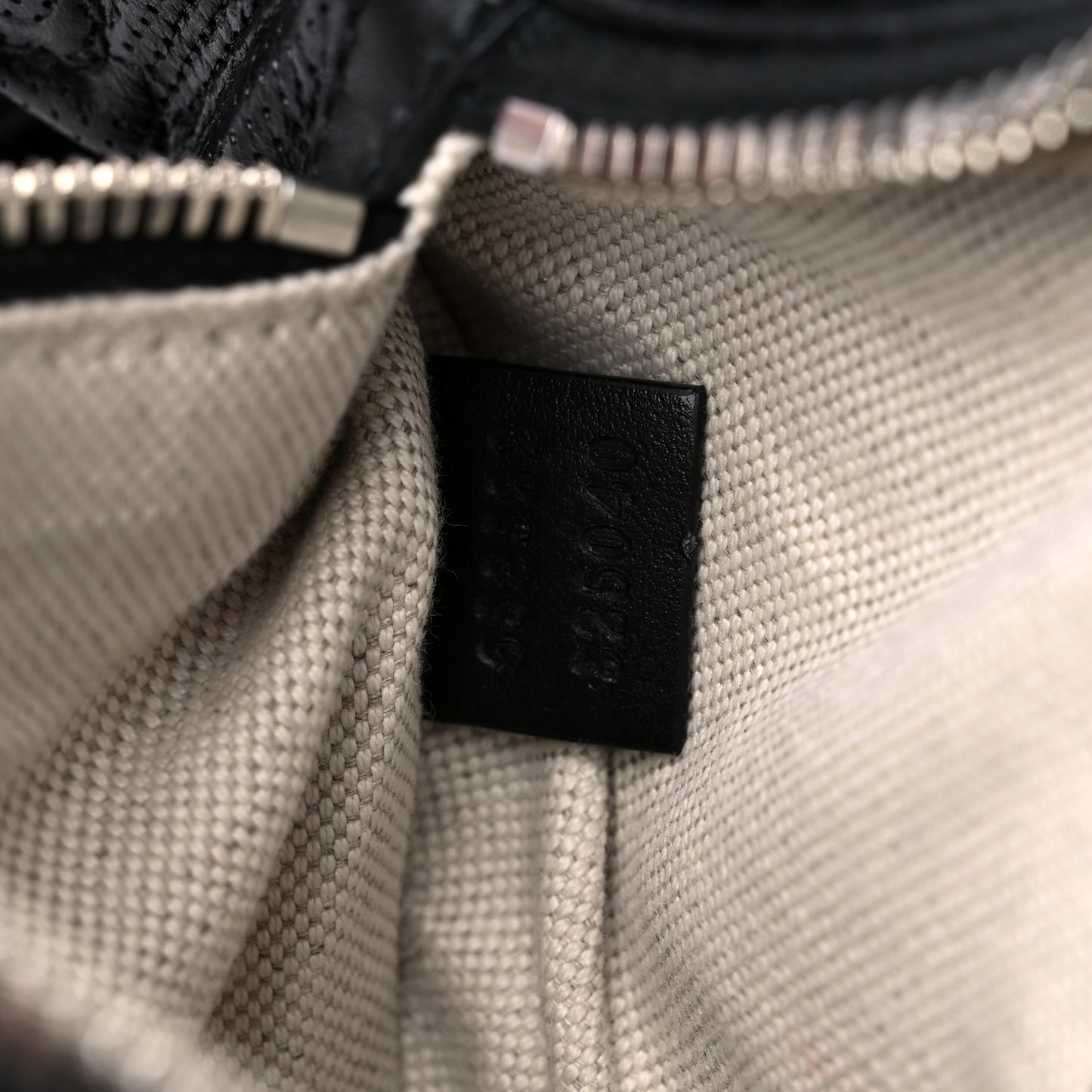 Calfskin GG Tennis Embossed Belt Bag Black