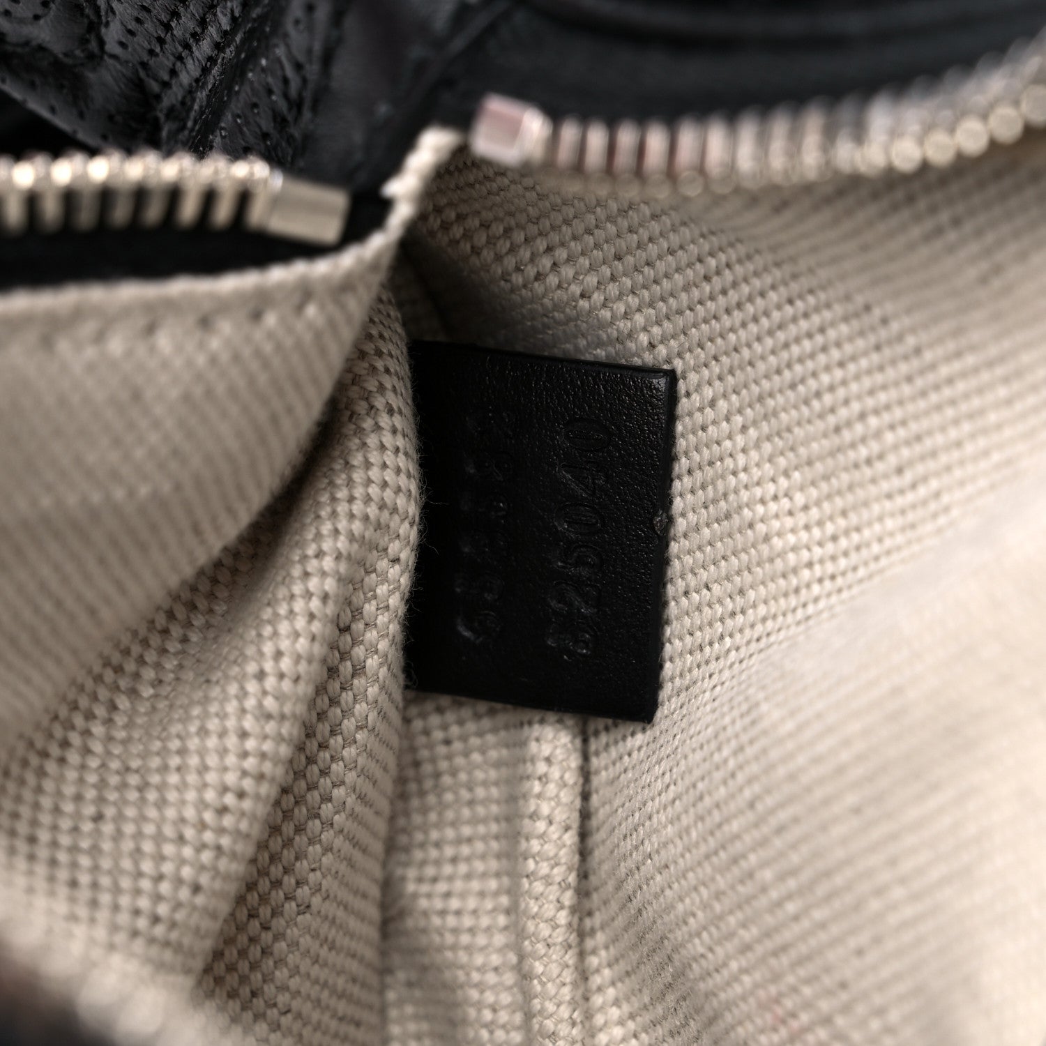 Gucci Calfskin GG Tennis Embossed Belt Bag Black 7 of 11