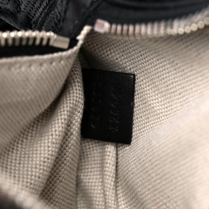 Gucci Calfskin GG Tennis Embossed Belt Bag Black 7 of 11