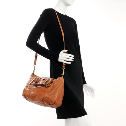 Chloe Tumbled Lambskin Medium Ethel Satchel Nutmeg Moka 2 of 8