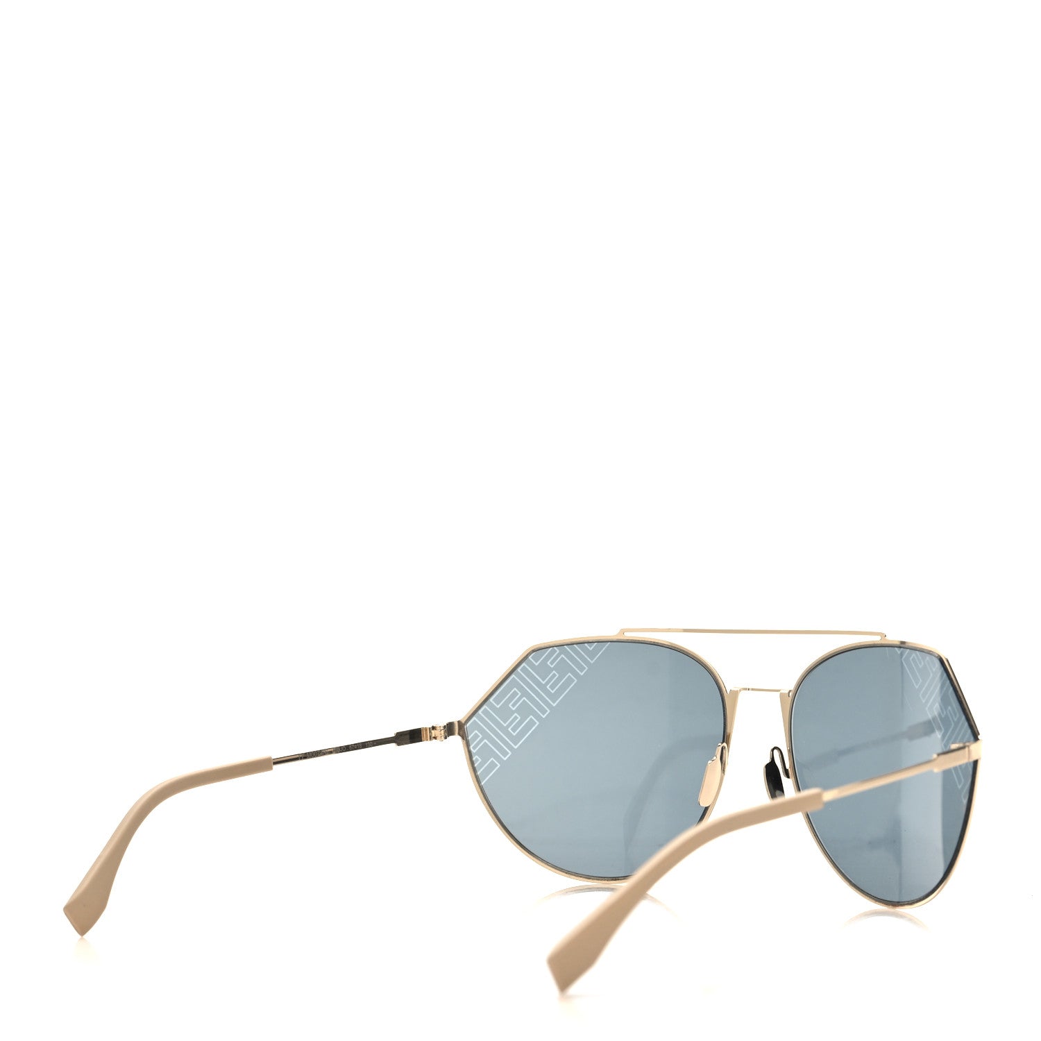 Fendi Metal Aviator Sunglasses FFM0074 Gold 4 of 7