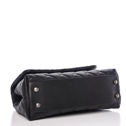 Chanel Caviar Lizard Quilted Mini Coco Handle Flap Black 4 of 19