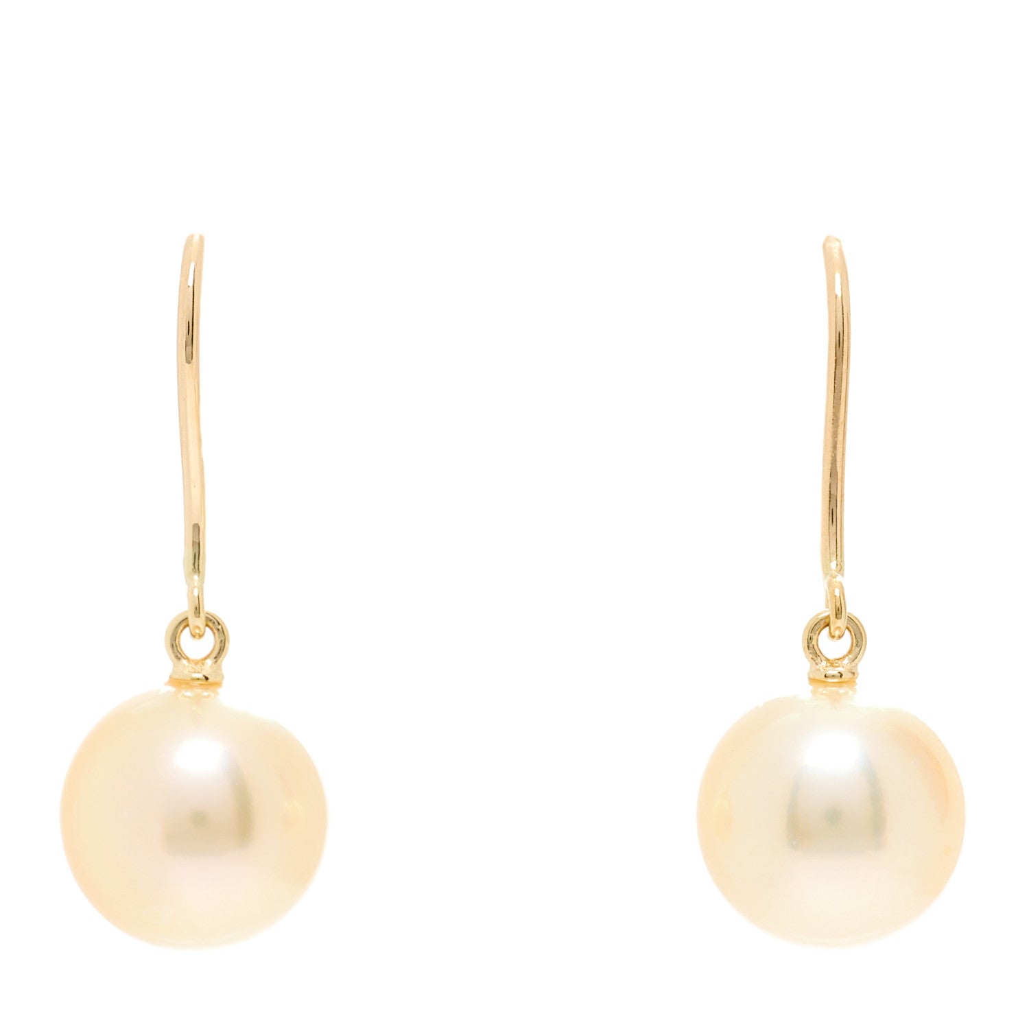 Mikimoto 18K Yellow Gold Akoya Pearl 9mm Drop Earrings 1 of 4