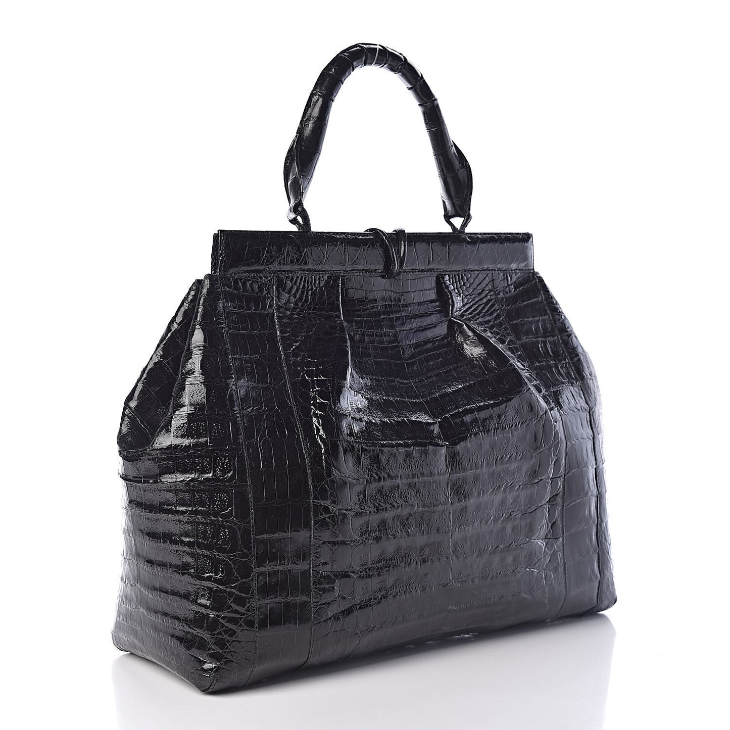 Crocodile Tote Black