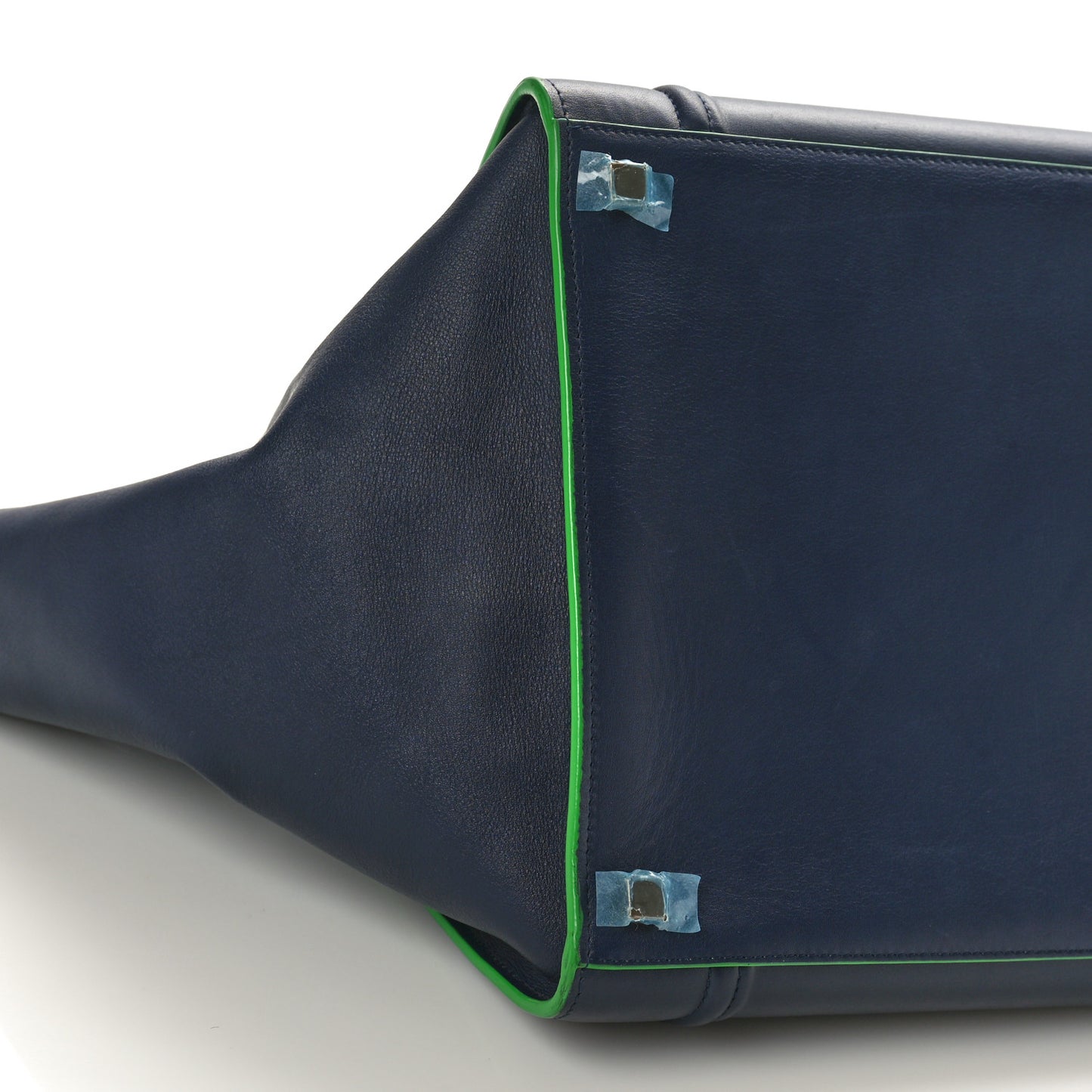 Smooth Calfskin Medium Phantom Luggage Navy Blue Green