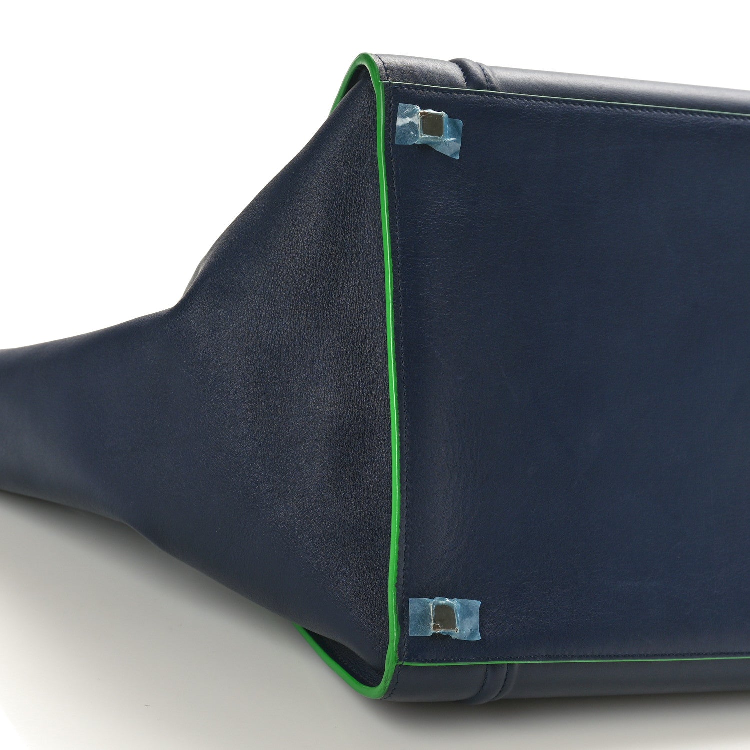 Celine Smooth Calfskin Medium Phantom Luggage Navy Blue Green 9 of 10