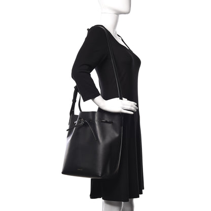 Mansur Gavriel Vegetable Tanned Calfskin Bucket Bag Black Ballerina 2 of 15