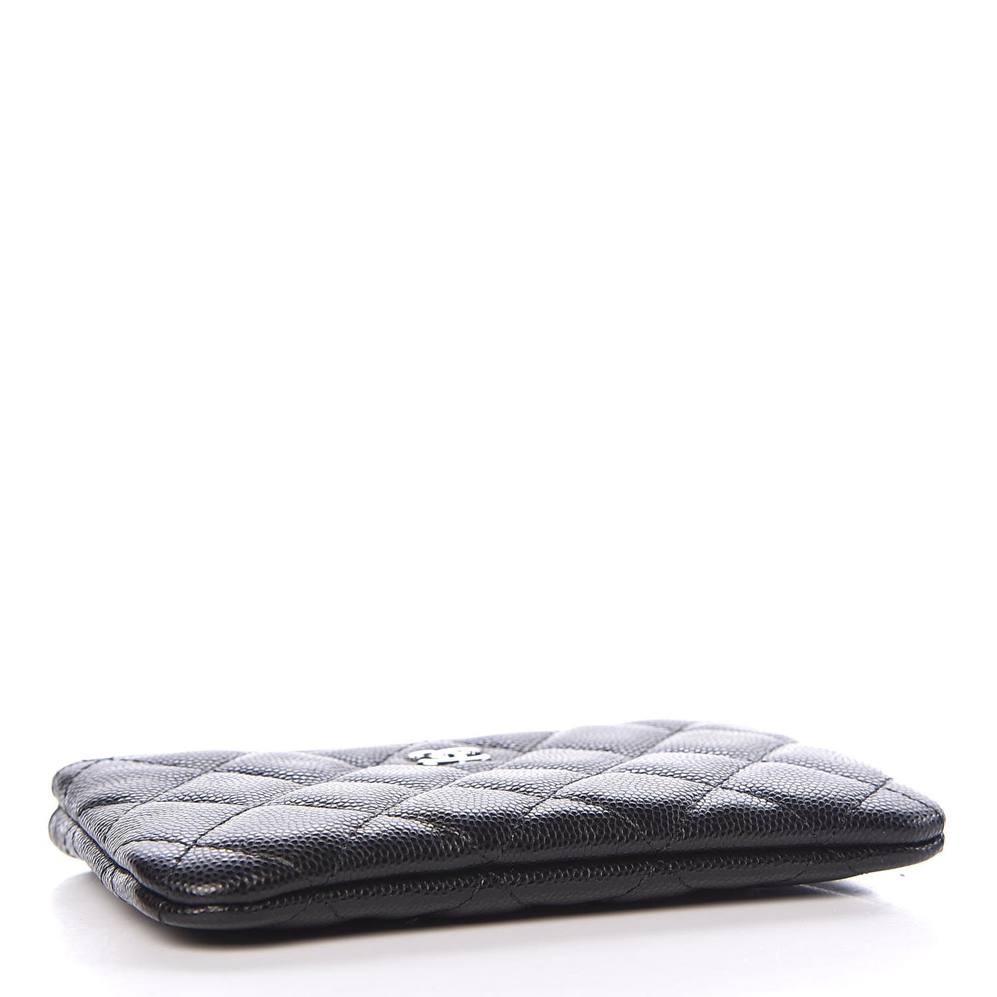 Caviar Quilted Small Cosmetic Case Black