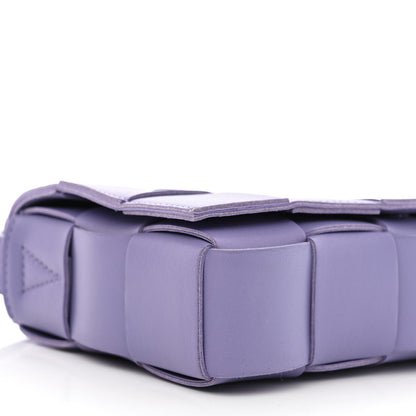 Bottega Veneta Lambskin Intreccio Cassette Crossbody Bag Wisteria 9 of 10