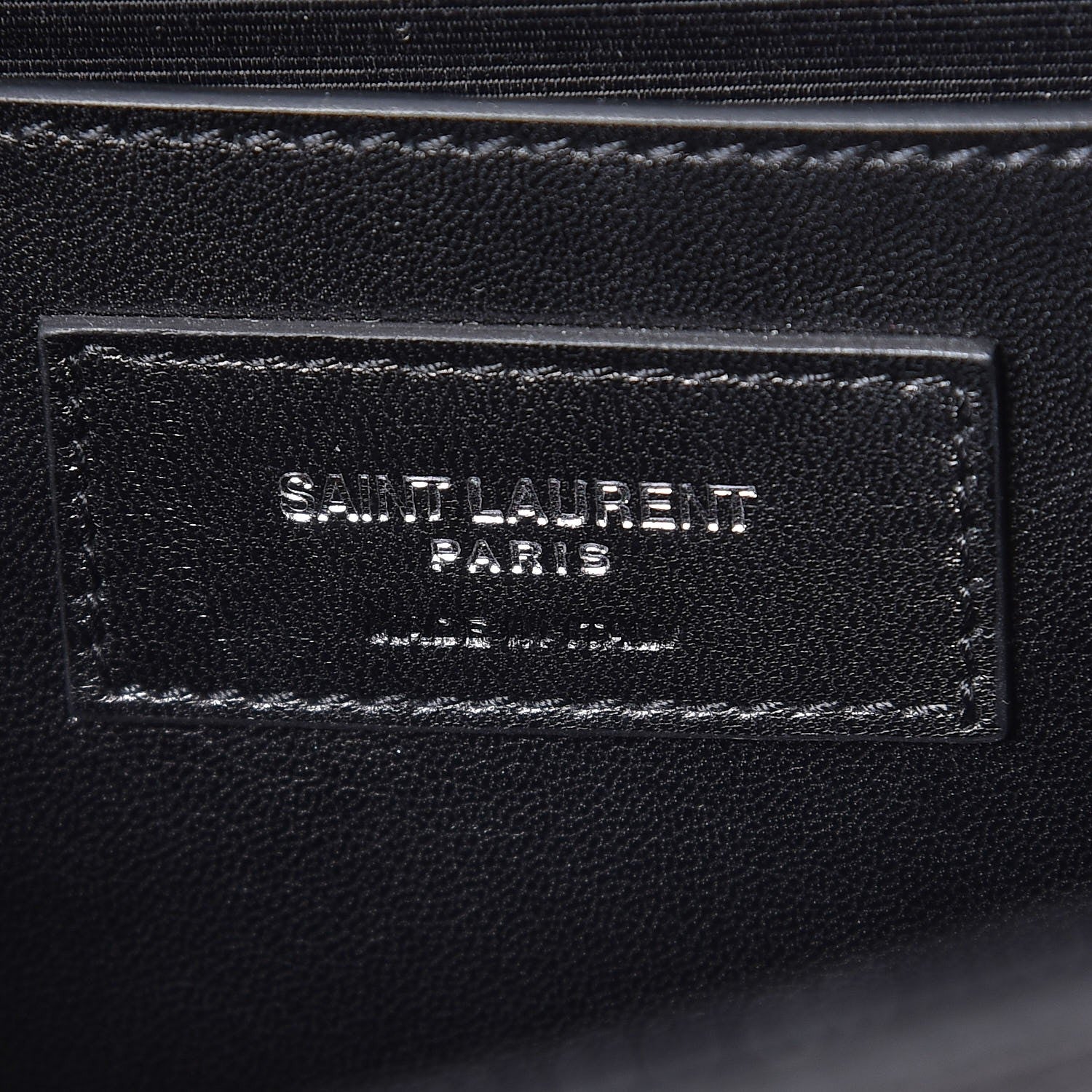 Saint Laurent Grain De Poudre Medium Classic Monogram Kate Satchel Black 6 of 7