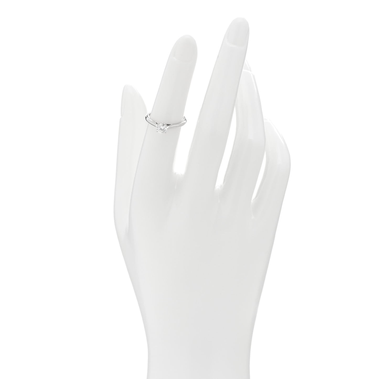 Platinum Diamond .36ct Solitaire Engagement Ring 48 4.5