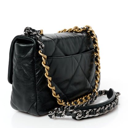 Chanel Goatskin Quilted Medium Chanel 19 Flap Black 3 of 10