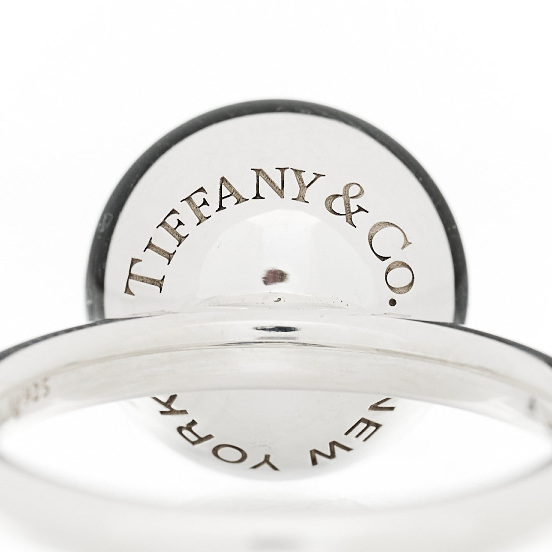 Tiffany Sterling Silver 12mm HardWear Ball Ring 53 6.5 6 of 8