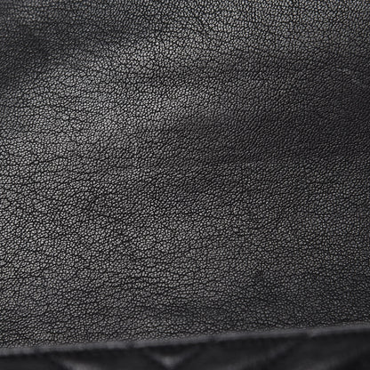 Saint Laurent Sheepskin Matelasse Chevron Monogram Monochrome Medium College Bag Black 11 of 14