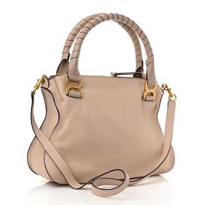 Chloe Calfskin Medium Marcie Satchel Powder Beige 3 of 11