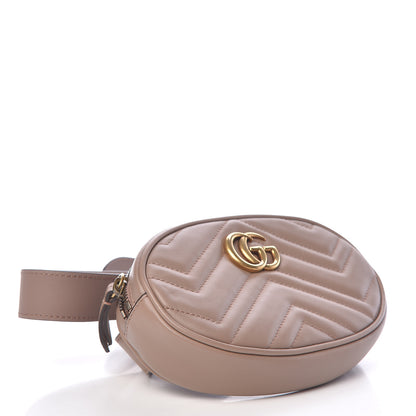 Gucci Calfskin Matelasse GG Marmont Belt Bag 85 34 Porcelain Rose 4 of 12