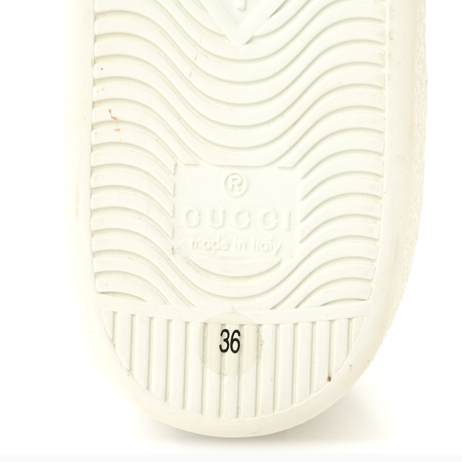 Gucci Calfskin Sequins Web Game Logo Womens Ace Sneakers 36 White 6 of 9