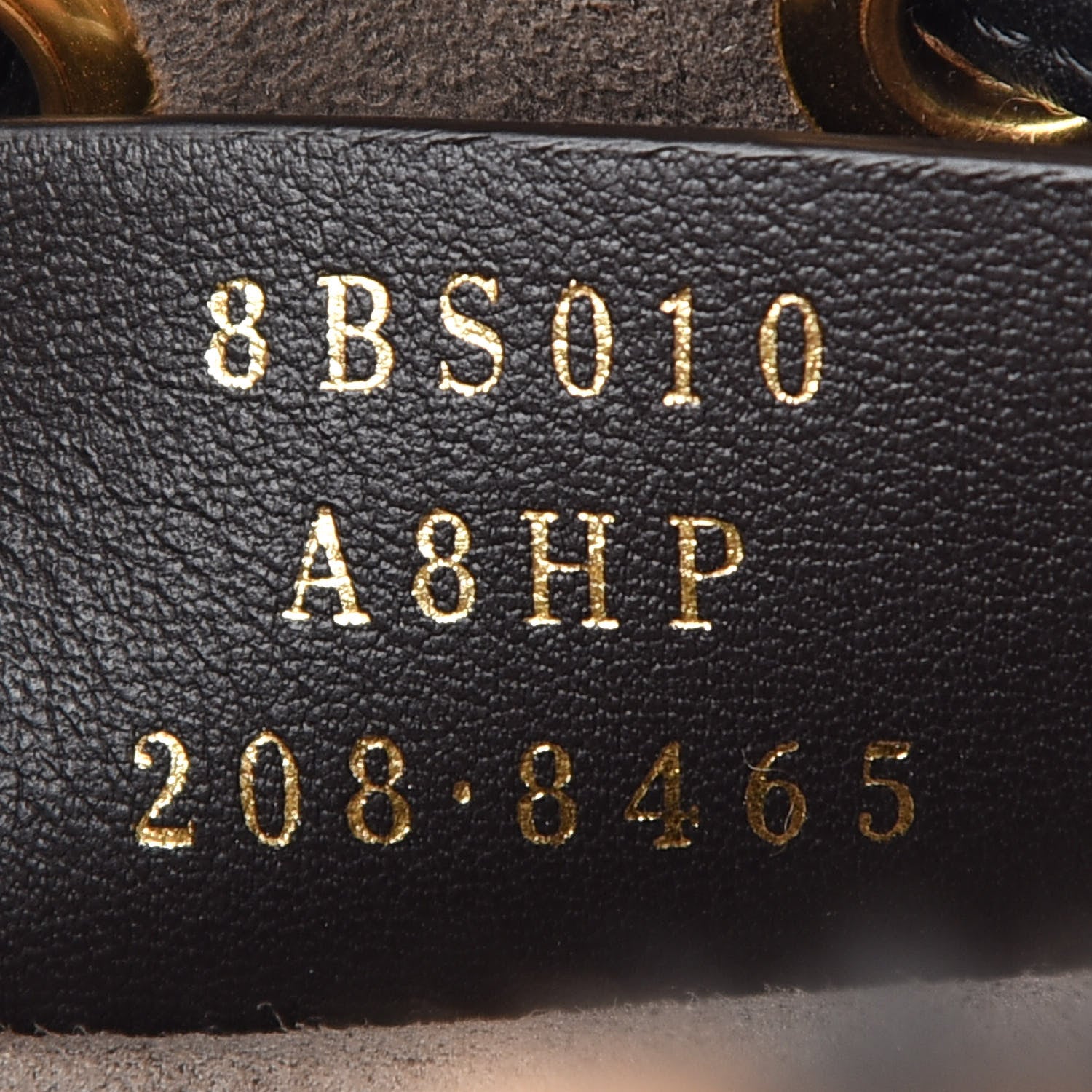 Fendi Shearling Vitello Dolce F is Fendi Macro FF 1974 Mini Mon Tresor Bucket Bag Tobacco Black 7 of 9