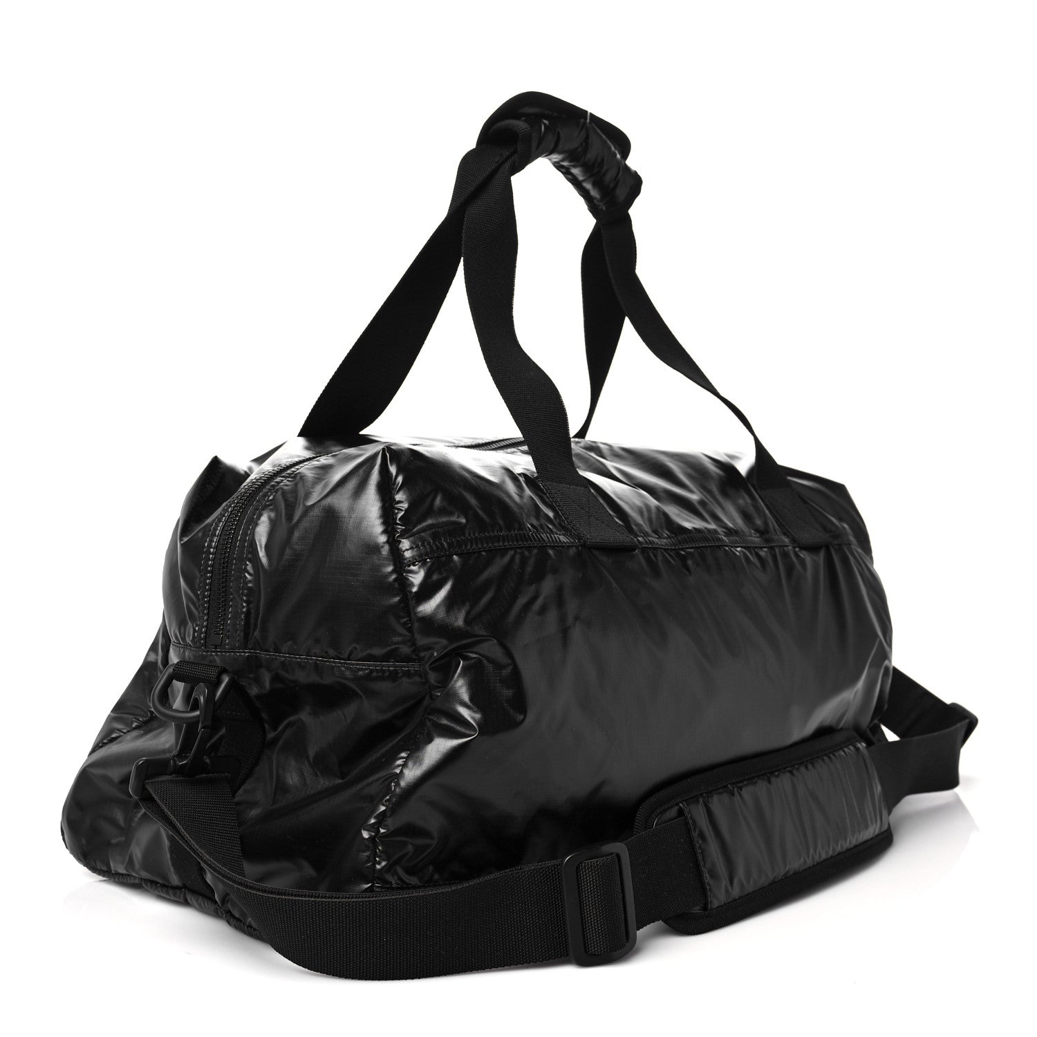 Saint Laurent Nylon Nuxx Ripstop Duffle Black White 2 of 9