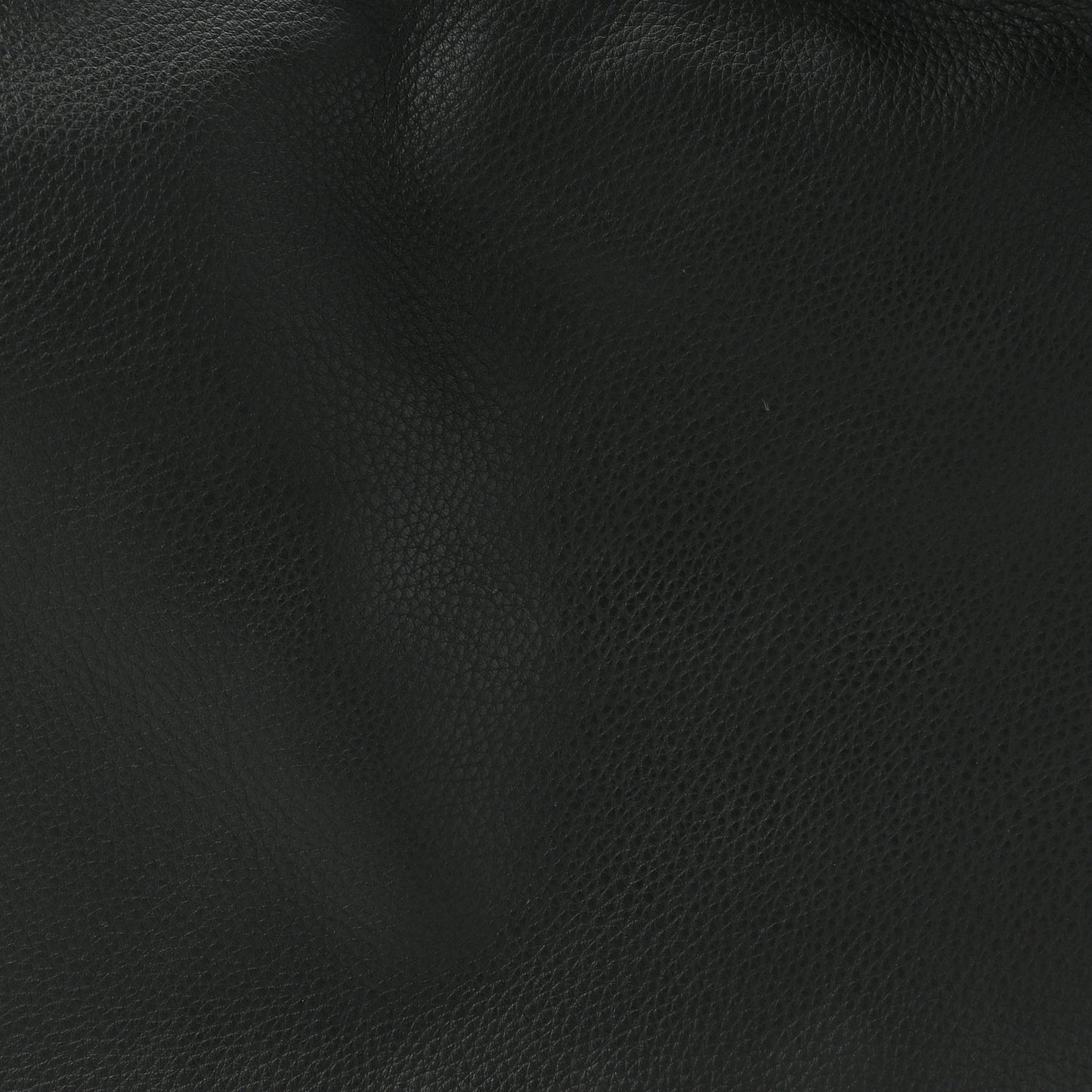 Grained Calfskin Medium Everyday Shoulder Bag Black