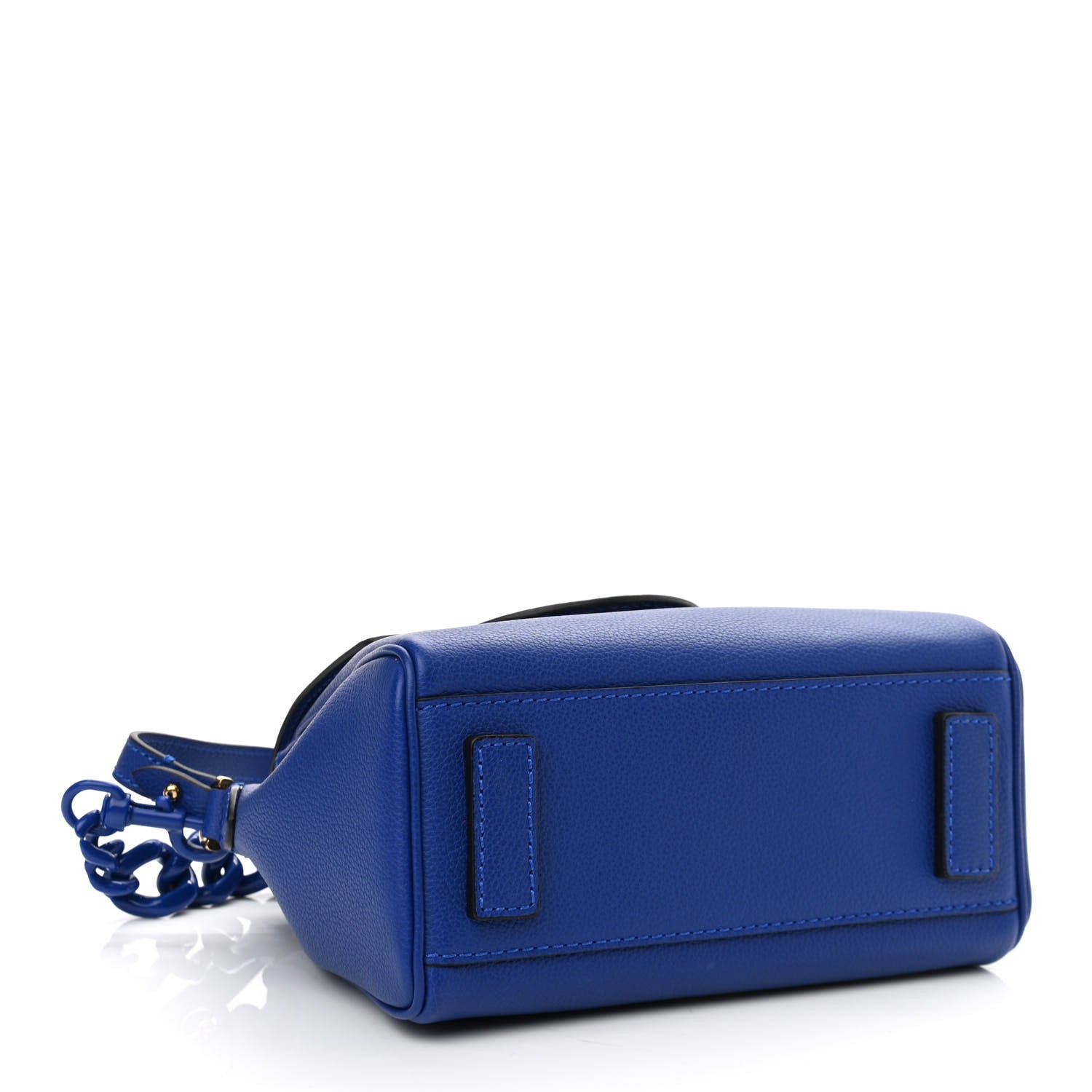 Versace Grained Calfskin Small La Medusa Top Handle Bag Lapis 4 of 9