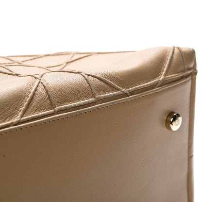 Christian Dior Lambskin Cannage Medium Granville Tote Beige 10 of 10