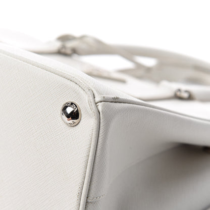 Prada Saffiano Small Galleria Double Zip Tote Talco 9 of 17