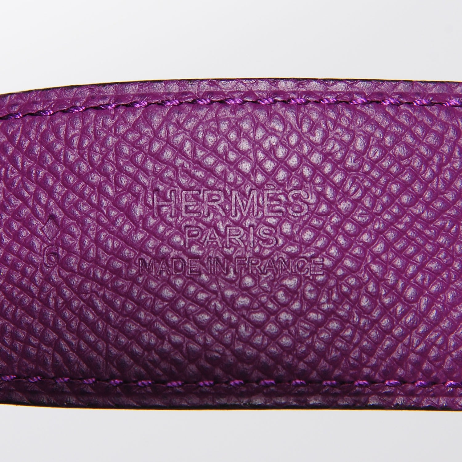 Hermes Epsom Swift Reversible Belt Strap 95 Anemone Capucine 3 of 5