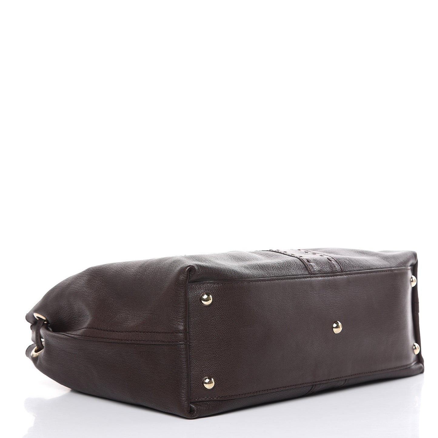 Calfskin Reversible Double Sac Y Tote Gold Brown