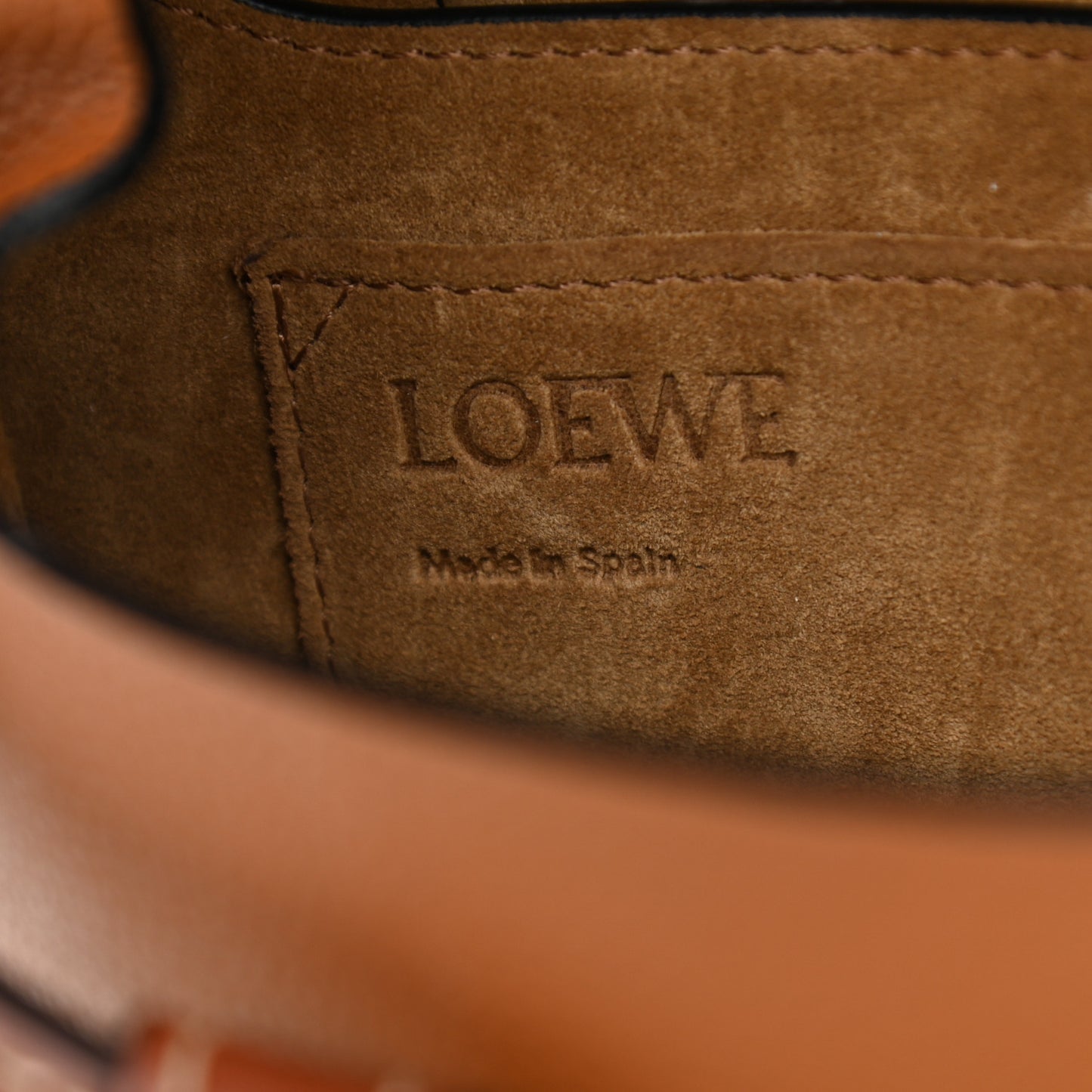 Grained Calfskin Small Gate Crossbody Bag Caramel Pecan