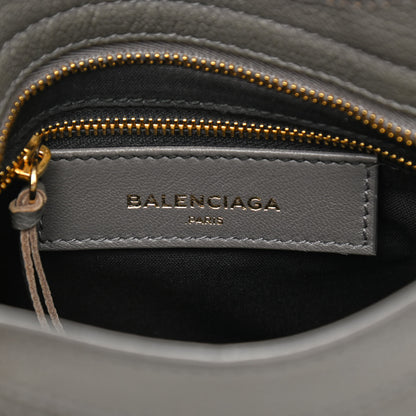 Balenciaga Chevre Gold Metallic Edge Hardware Mini City Gris Acier 6 of 9