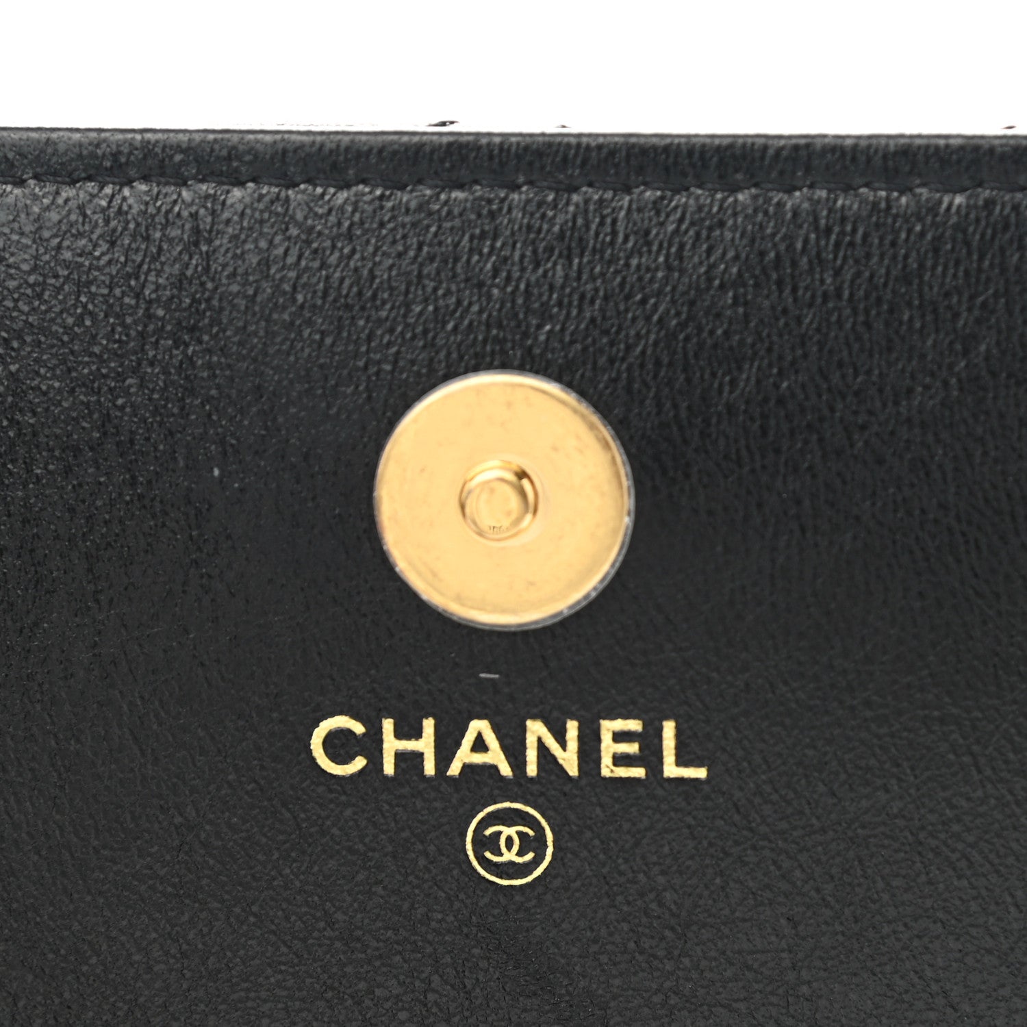 Chanel Lambskin Quilted Dynasty Flap Phone Holder With Chain Black 6 of 12