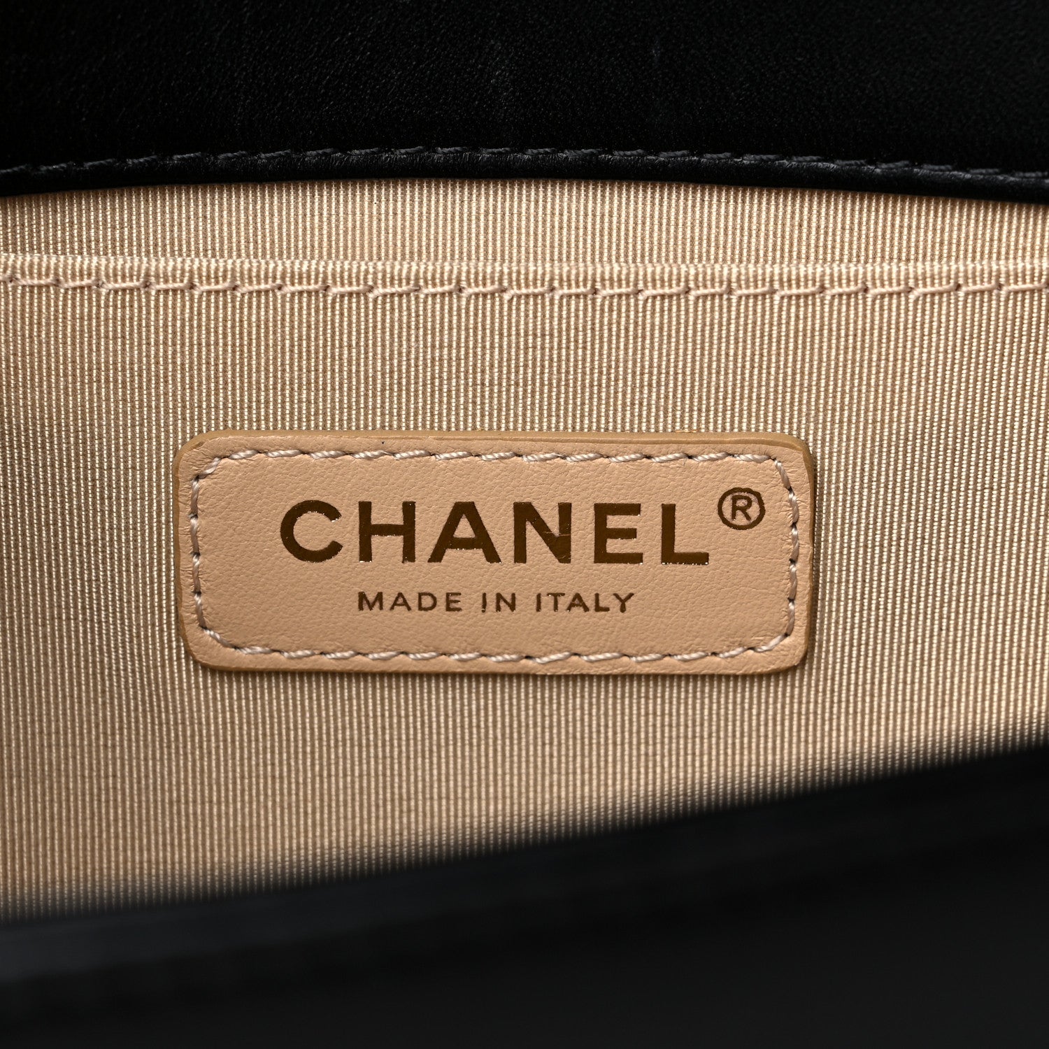 Chanel Lambskin Chain Quilted Medium Boy Flap Black 5 of 14