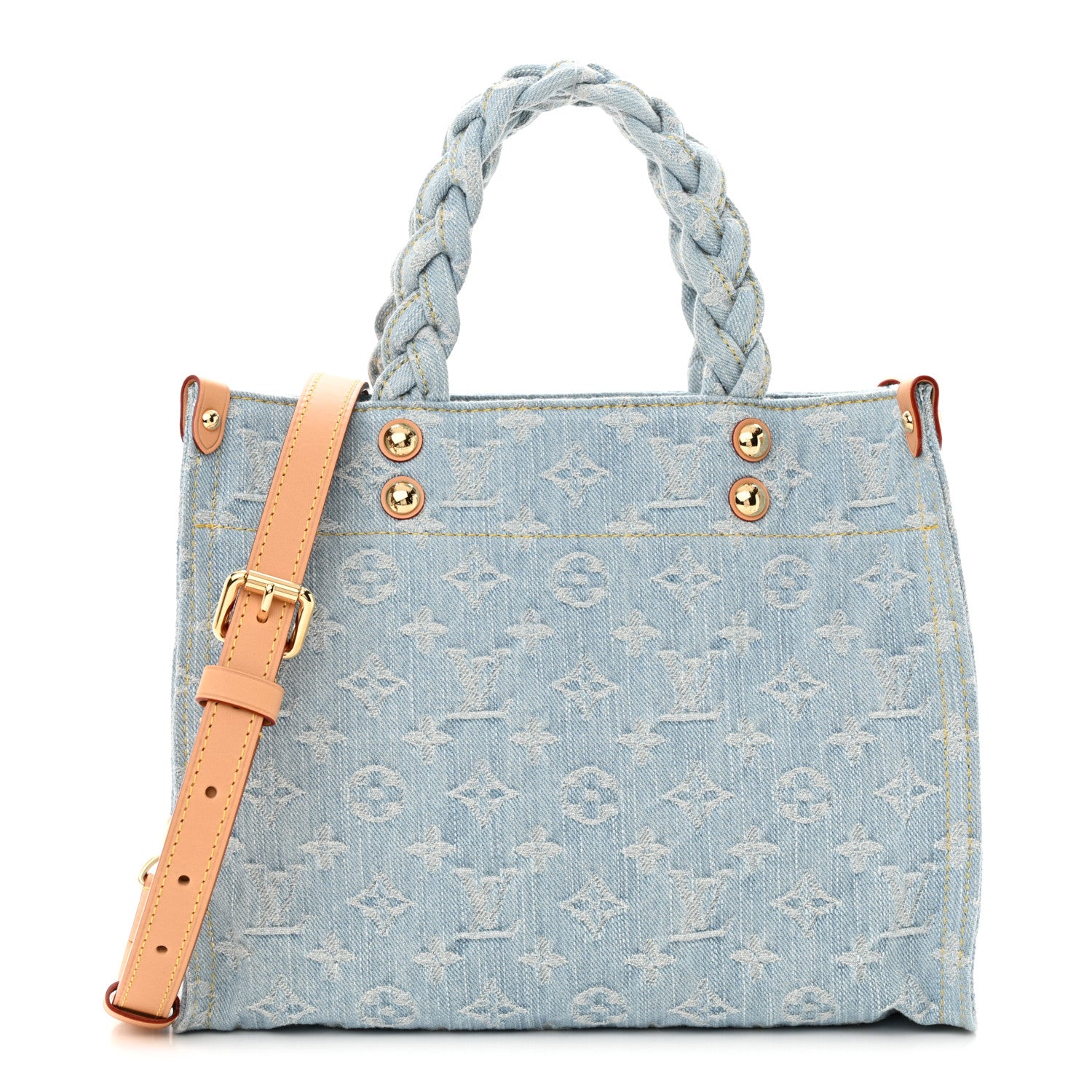 Louis Vuitton Monogram Washed Denim Let Go PM Sky Blue 1 of 10
