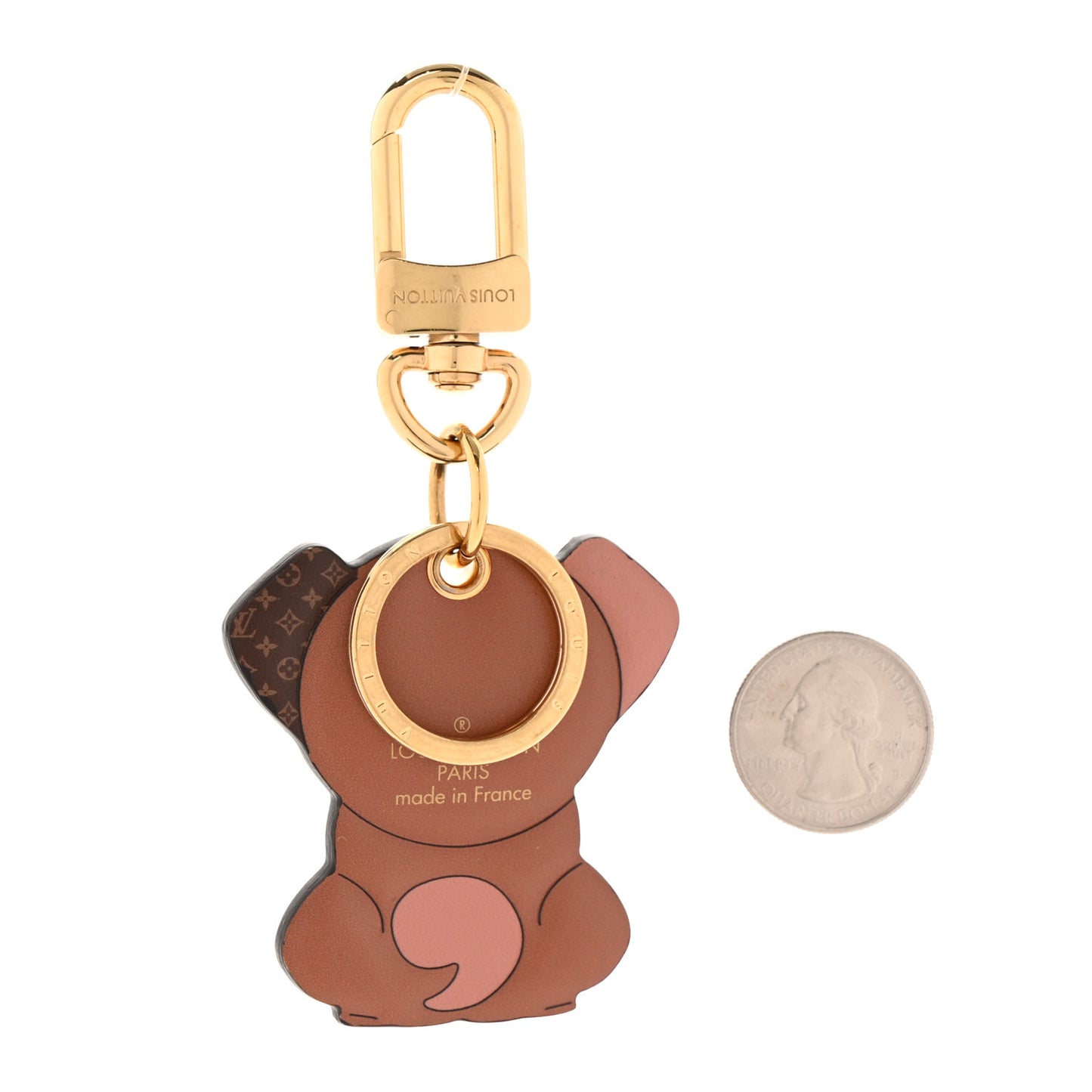 Monogram Puppy Bag Charm Key Holder