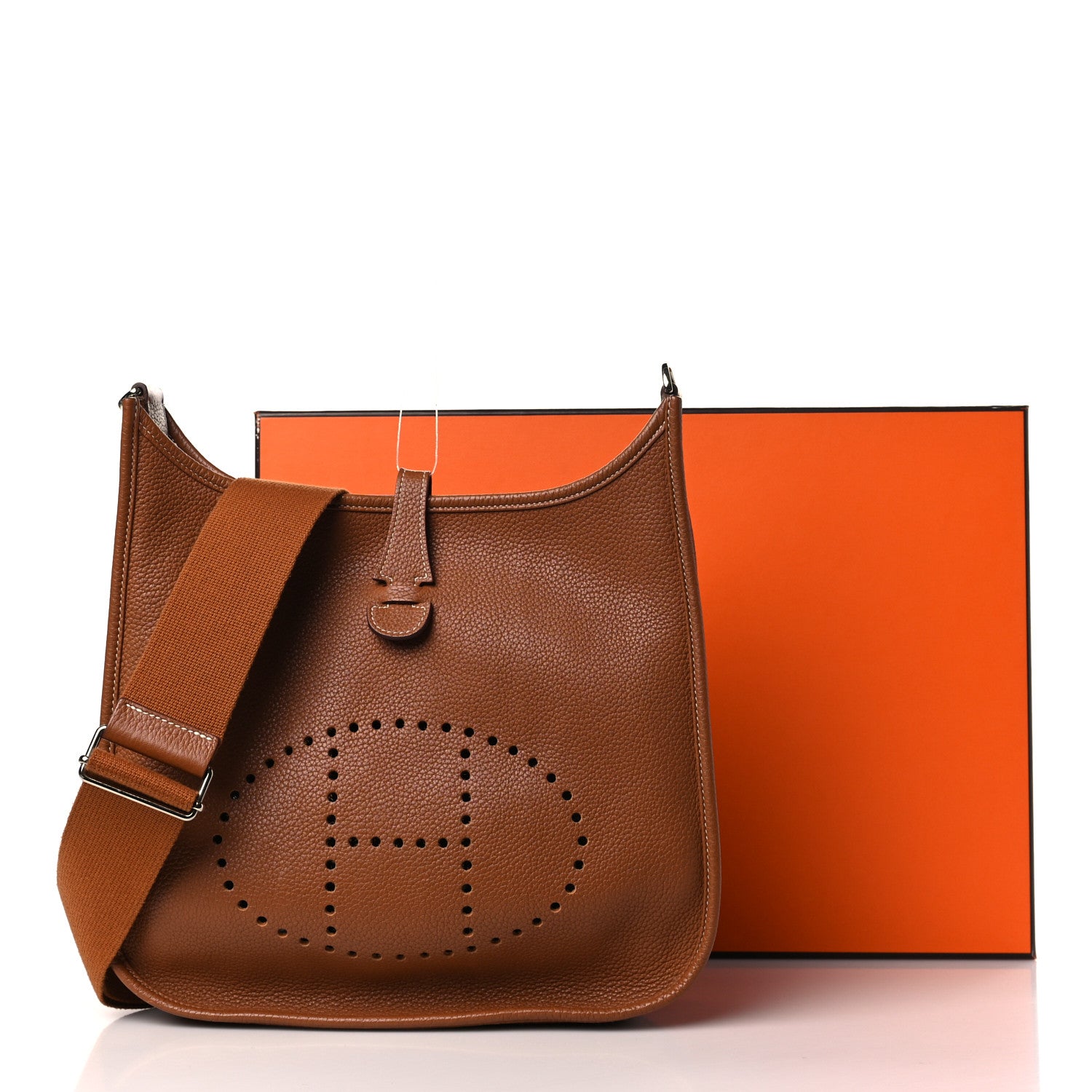 Hermes Taurillon Clemence Evelyne III PM Gold 10 of 10