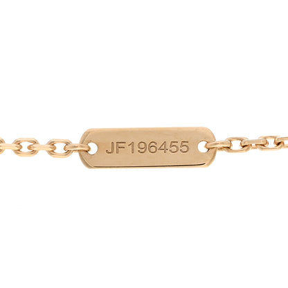 Van Cleef & Arpels 18K Yellow Gold Guilloche Vintage Alhambra Pendant Necklace 5 of 6